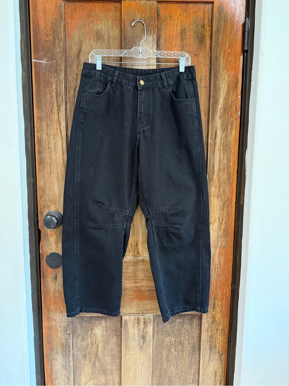 Women’s Relaxed Black Denim Jeans